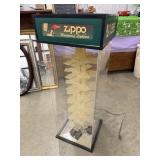 Illuminated Zippo Lighter Plexiglass Display
