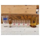 Budweiser Small Whiskey Glasses, Bud Light Beer