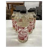 6 vintage bottles of "Miracle Cleer All Purpose