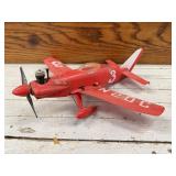 Red Toy Airplane "Little Toni" War Plane, Plastic