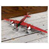 Red Metal Model Airplane, Large