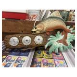 Bass Fish Barometer, Man Cave Decor