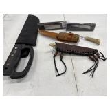 Knives, Machette, and Letter Opener Bundle.