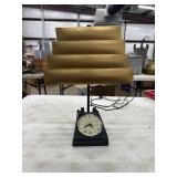 Mid-Century Modern Desk Lamp Clock, Works.