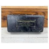 Advertising Metal Box Blue Mountain, Mississippi