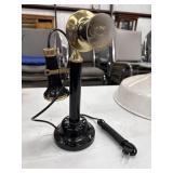 Candlestick telephone. A modern reproduction