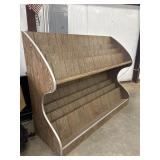 Vintage Magazine Store Display Shelf.