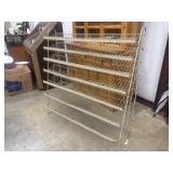 Large, multi-tier wire display rack, likely used