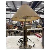 Mid-Century Table Lamp w/ Beige Shade Argyle
