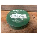 Vintage Green Butter Mints Tin from Bear