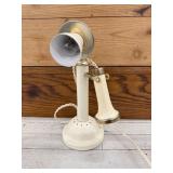 VINTAGE CANDLESTICK TELEPHONE LAMP