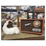 Rocket Retro Am/Fm Radio Electric, with a 3D-