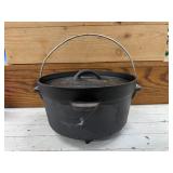 Cast Iron Dutch Oven Pot with Lid Outdoor Gourmet