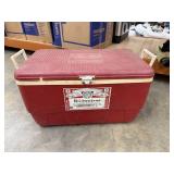 Vintage Budweiser Cooler Chest with Label on
