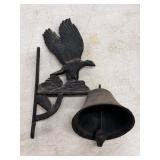 Flange Bald Eagle Cast Iron 16" Dinner Bell