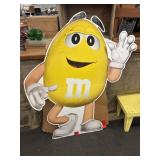 Yellow Peanut M&M Cardboard Standee