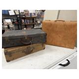 3 Vintage Suitcases Luggage Bags, Towne