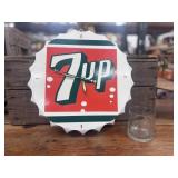 Tin 7up Bottle Cap Clock by Pioneer Women