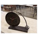 Vintage Deco 79 Metal Bike Clock Bicycle