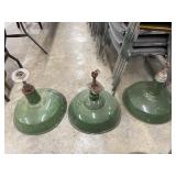 Vintage industrial green porcelain enamel factory