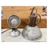 Vintage Light & Heat Lamp. One Industrial Pendant