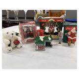 Coca-Cola Ornaments, magnet and figurines.