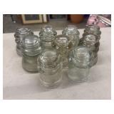 Clear Glass Vintage Insulators.