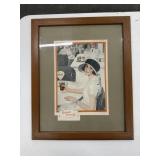 1924 Coca-Cola Advertisement Framed, ï¿½Refresh