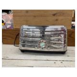 Vintage Double Toaster Stainless, Push Handle