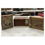 3 Vintage Cigar Boxes Chamberlain, R-Kay,