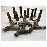 Water Spicket/Faucets and Hose Nozzles. 13pc