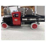 1920s-1930s pressed steel toy dump truck.
