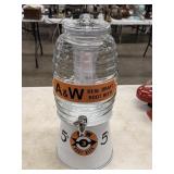 Vintage-Style A&W Root Beer Glass Dispenser