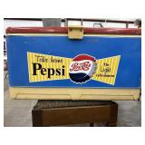 1950s blue Pepsi Cola Thermos cooler.