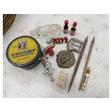 Trinkets, Mini Tabasco Bottles, Rat Fink, Etc.