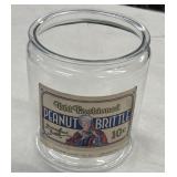 6" Peanut Brittle Jar by Nu-Made Candy Co. Vintage