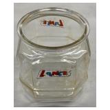 Lance Cracker Jar, No Lid #2 Large Vintage Octagon
