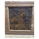 Decorative metal panels in case in handmade