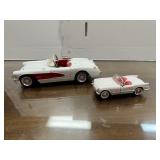 (SM) 1:24 Scale Die-cast Model Car White 1957