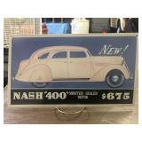 Vintage Metal Sign 1935 Nash