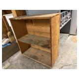 Small 2-Tier Wooden Shelf, Unfinished.