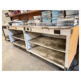 8ft Stainless Steel Metal Top Auto Shop Table