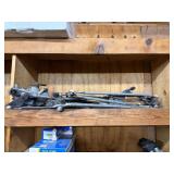 Shelf lot of window regulators, auto parts