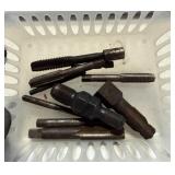 Lot of hand taps, tools