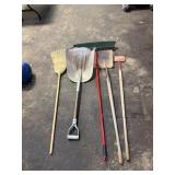 Collection of landscaping and gardening tools