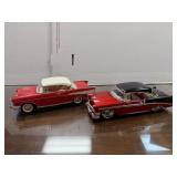 2 Die Cast Cars 1/24 Scale. 1957 Chevrolet