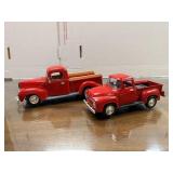 2 Die Cast Trucks. 1/24 Scale 1940 Red Ford Truck