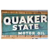 Large Authentic QUAKER STATE MOTOR OIL Metal