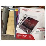 Office bundle, including paper cutter sheet