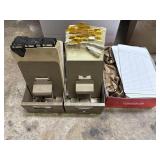 Vintage metal vertical file holders designed for